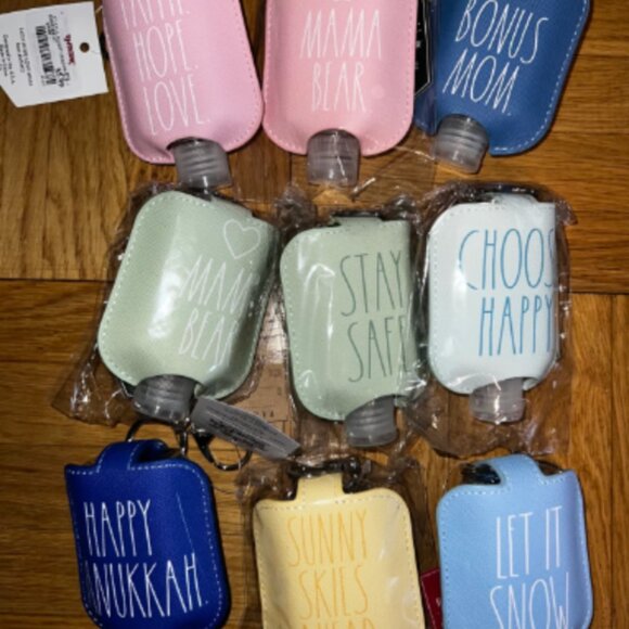 any 4 - Rae Dunn Hand Sanitizer Holder with Travel Bottle - Picture 4 of 4